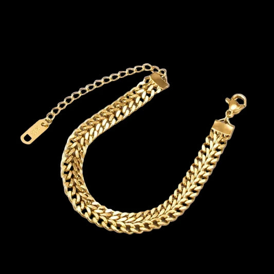 Luxury Thick Cuban Chain Bracelet – Stainless Steel | waterproof pendant