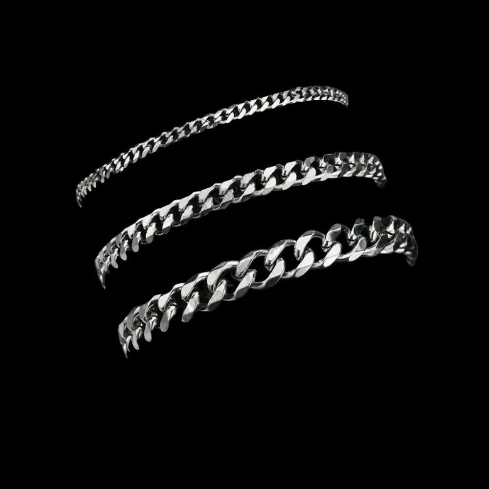Men’s Cuban Chain Bracelet – Stainless Steel Iced Link Bracelet