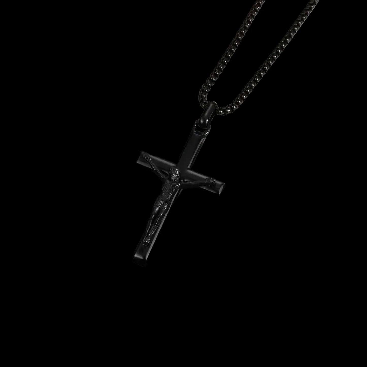 Stainless Steel Cross Necklace – Minimalist Christian Pendant