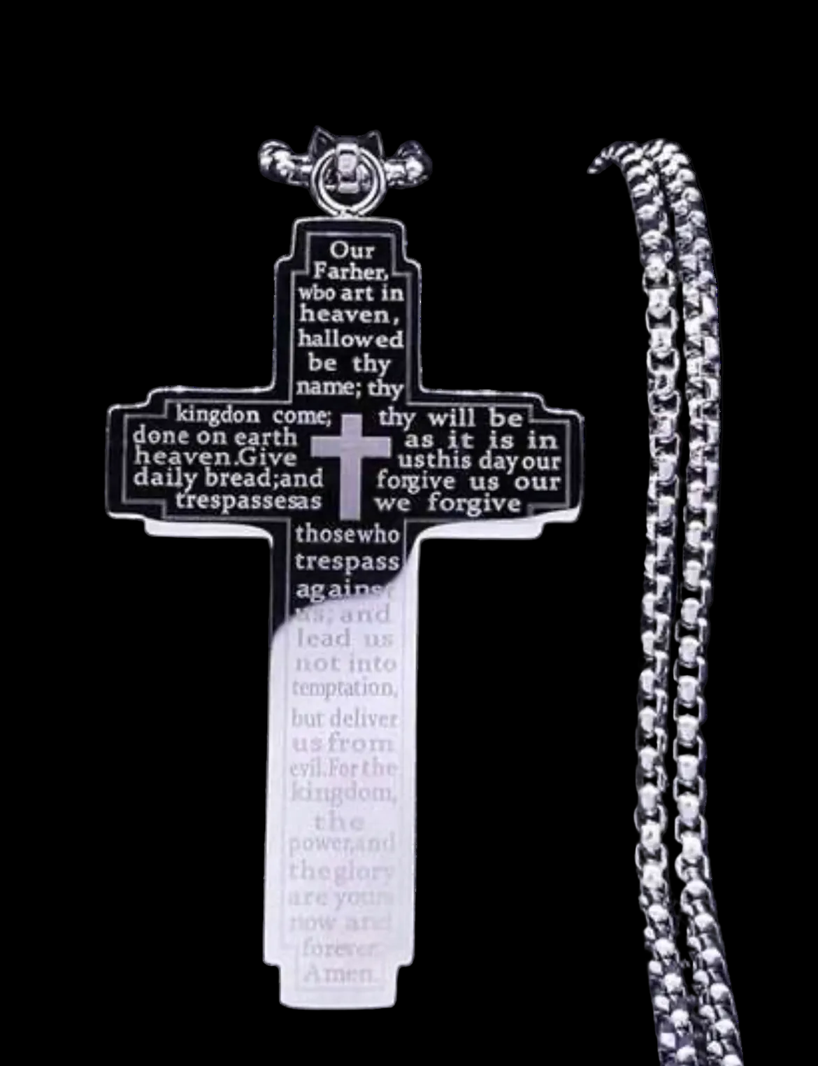 Stainless Steel Cross Necklace | Timeless Faith Pendant