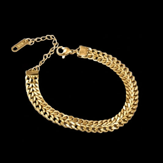 Luxury Thick Cuban Chain Bracelet – Stainless Steel | waterproof pendant