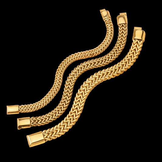 Chain Bracelet – Minimalist Woven Stainless Steel Design