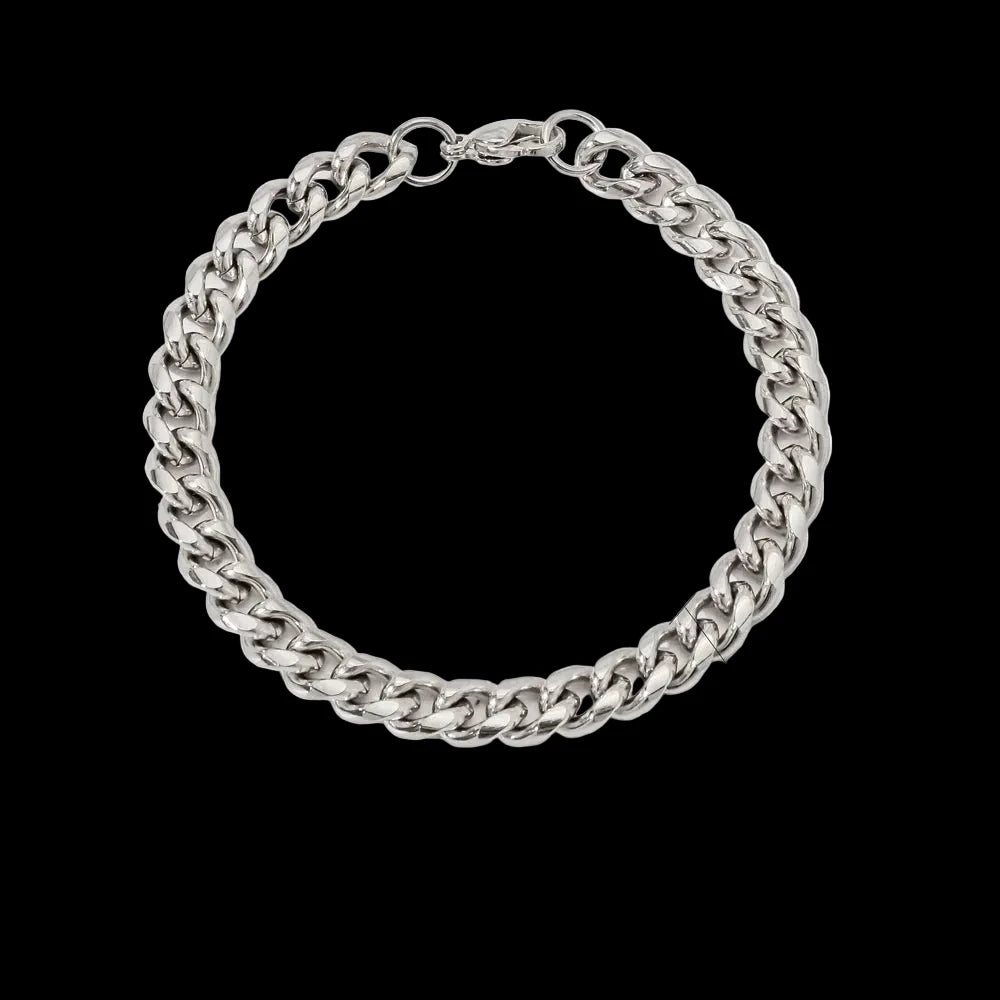 Gold Cuban Link Bracelet – Minimalist Stainless Steel Chain