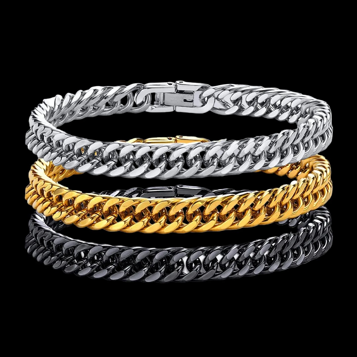 Cuban Link Bracelet – Stainless Steel Miami Chain