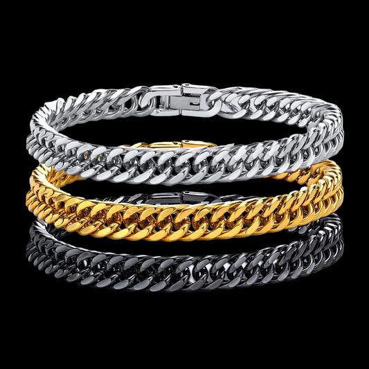 Cuban Link Bracelet – Stainless Steel Miami Chain