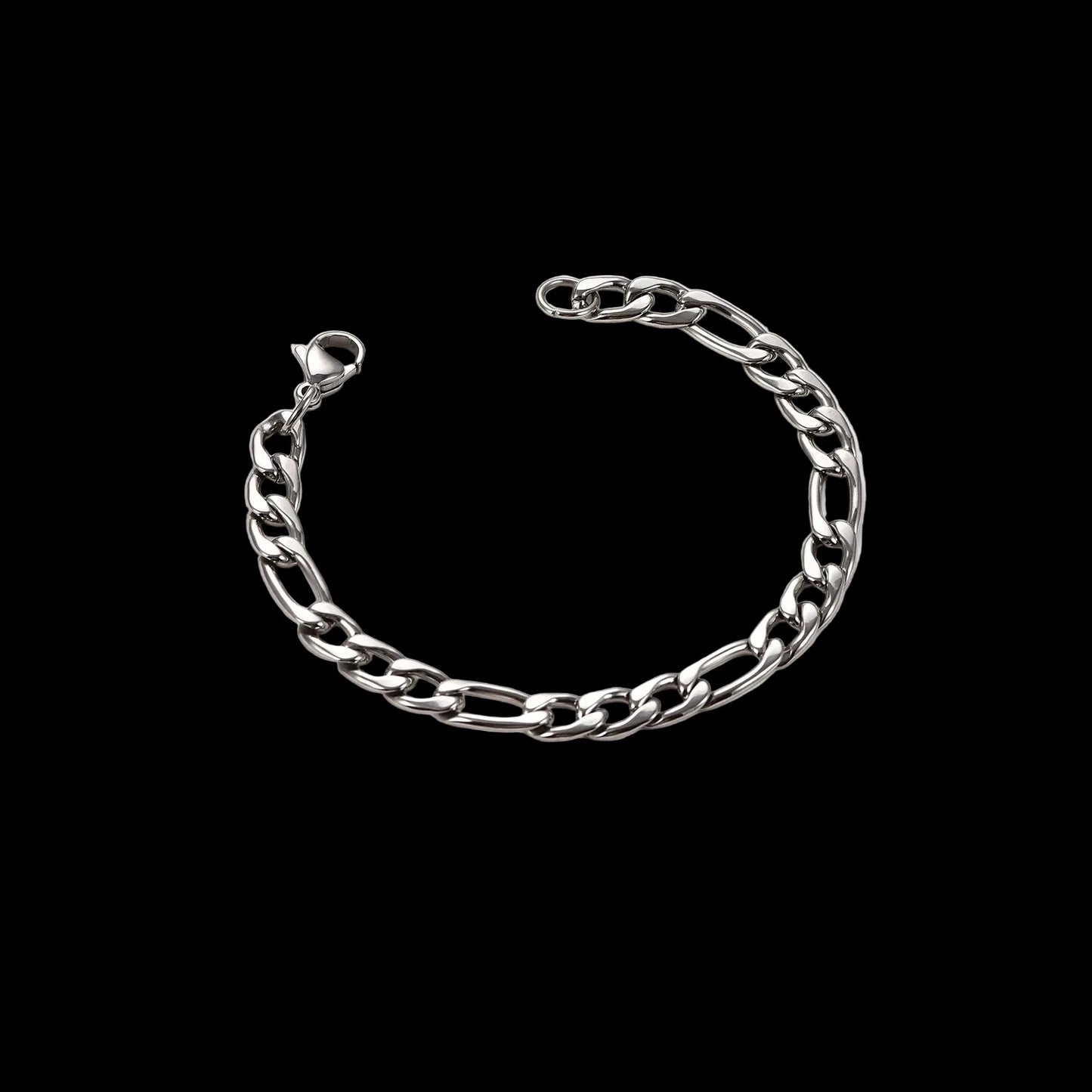 Figaro Chain Bracelet – Stainless Steel Hip Hop Style