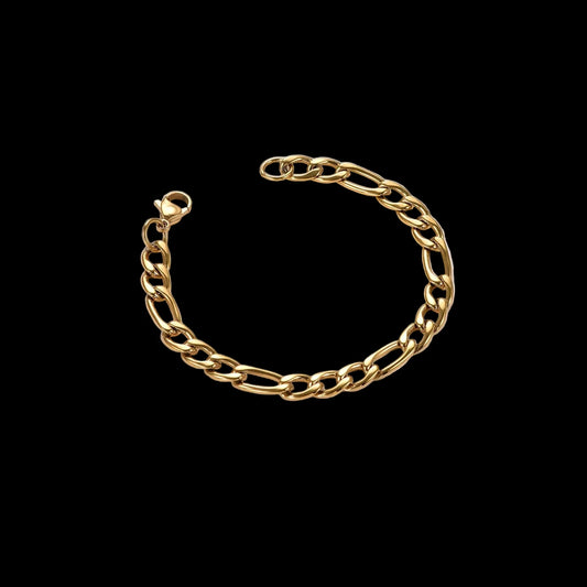 Figaro Chain Bracelet – Stainless Steel Hip Hop Style