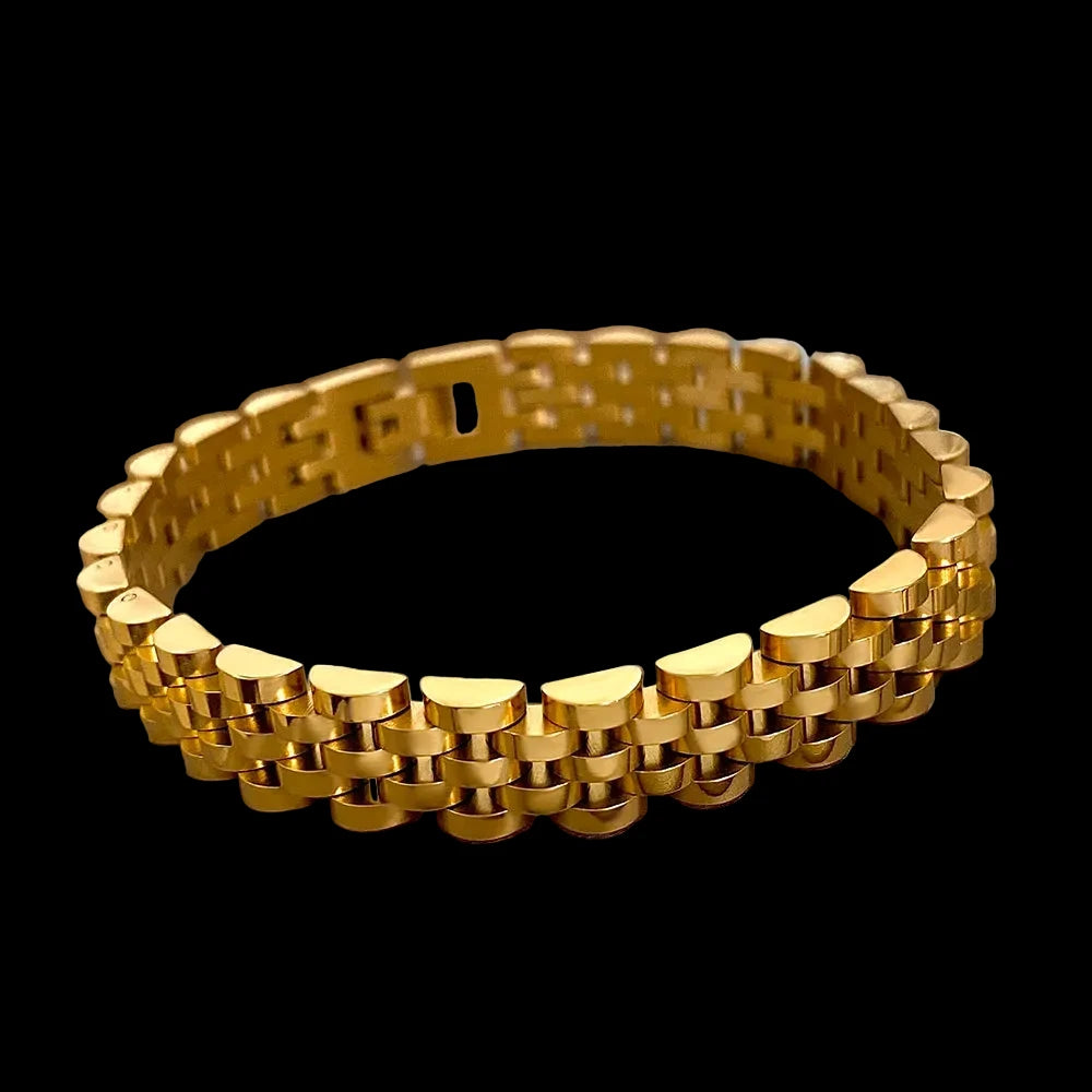 Cuban Chain Bracelet – Stainless Steel Iced Link Bracelet