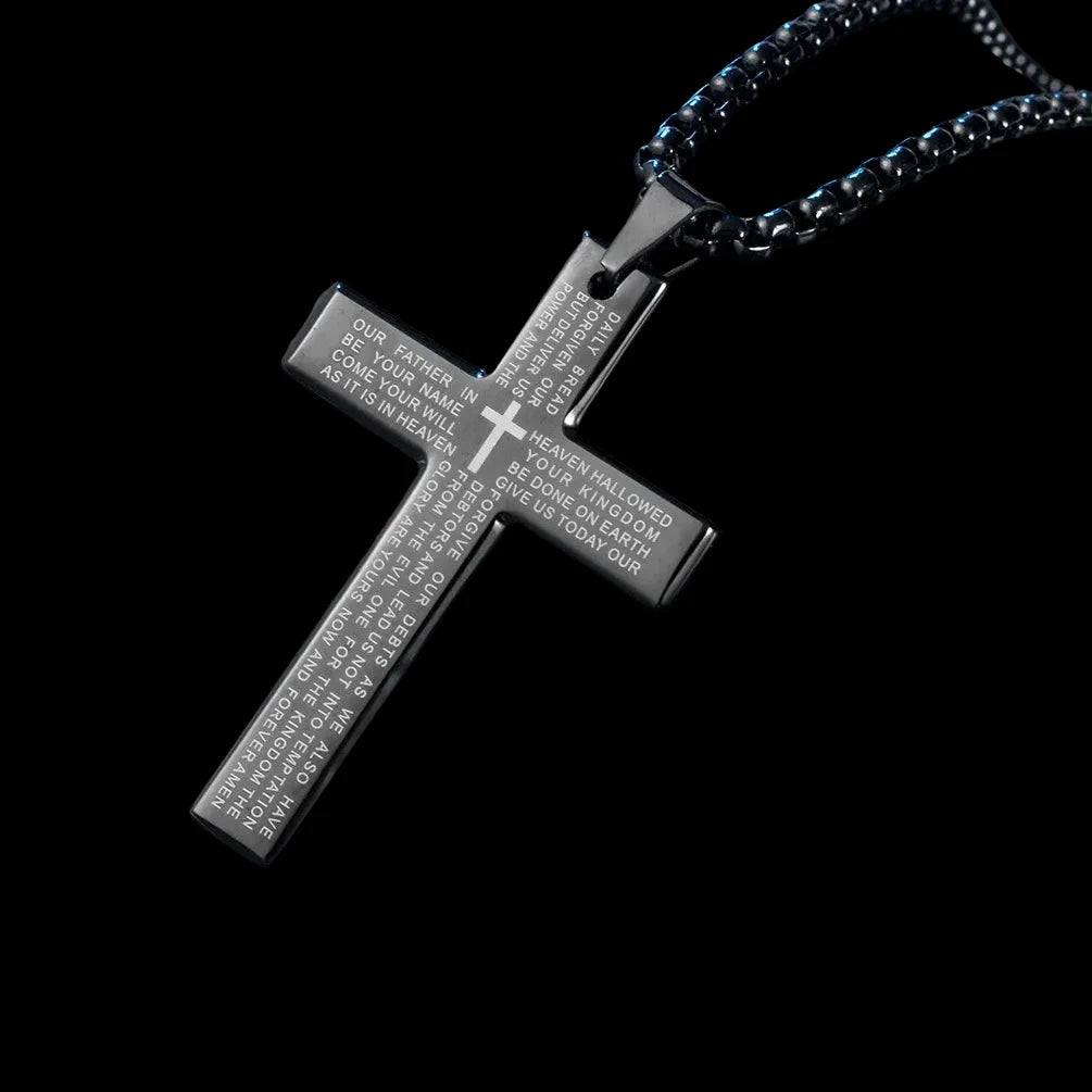 Stainless Steel Cross Necklace – Premium Pendant Chain