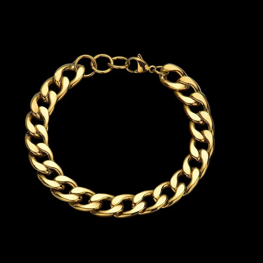 Classic Cuban Chain Bracelet – Stainless Steel