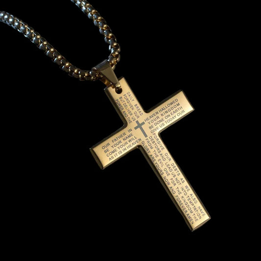 Stainless Steel Cross Necklace – Premium Pendant Chain